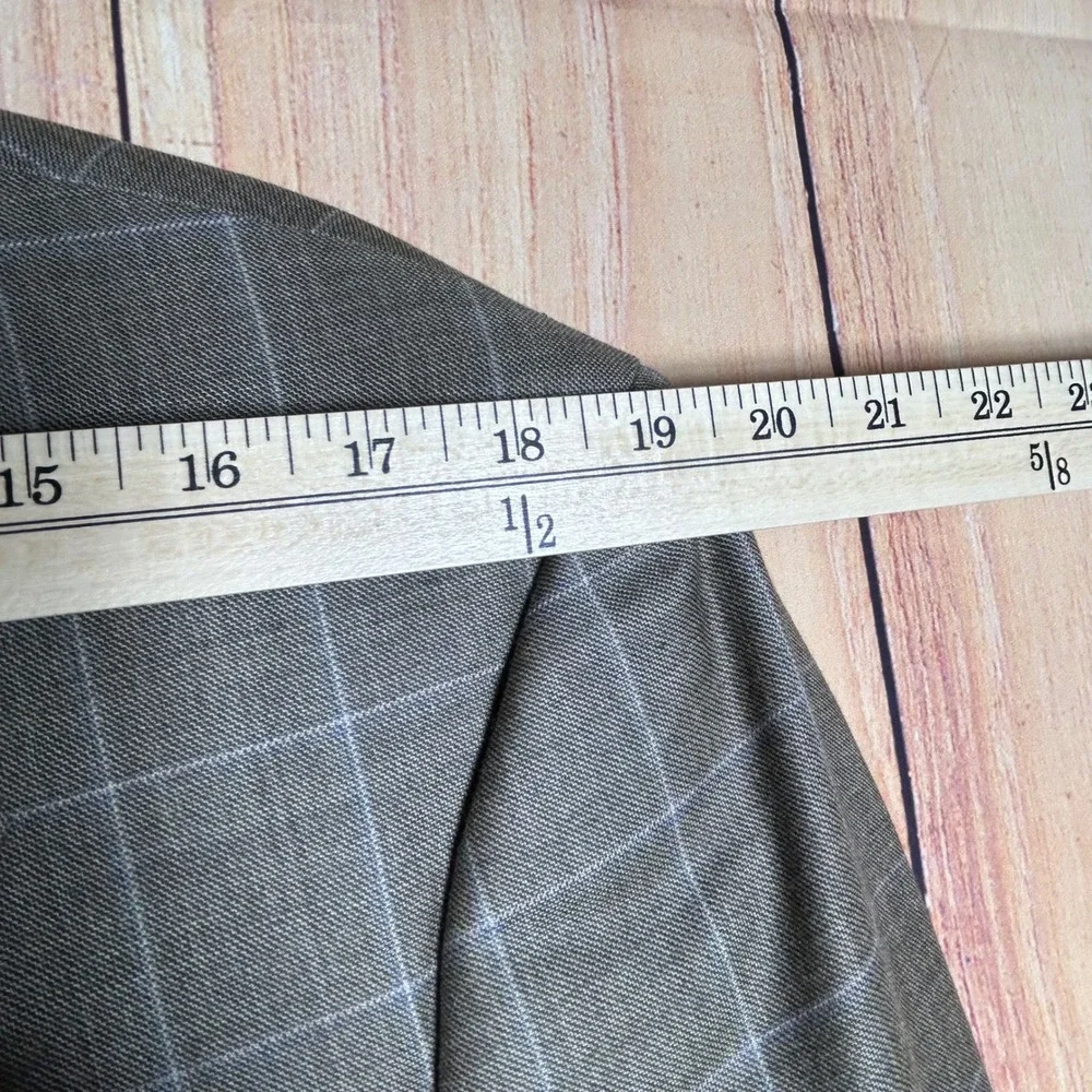 Loro Piana Daniel Cremieux Blazer Mens 42R Tan Windowpane Wool Sport Coat Luxury